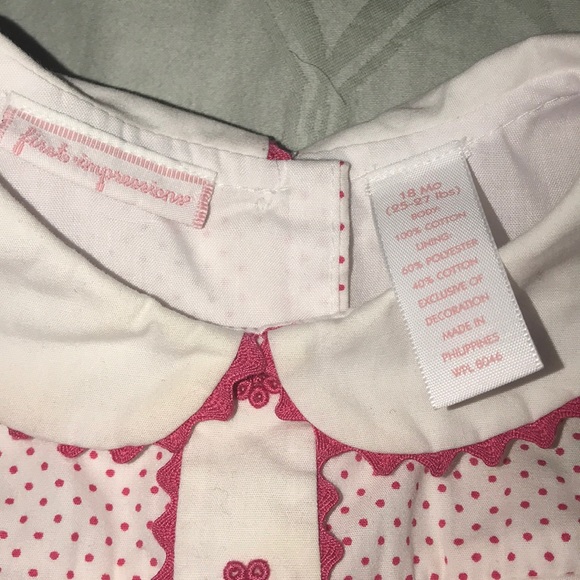 First Impressions Girls Cotton Dress, 18 months - Picture 4 of 6